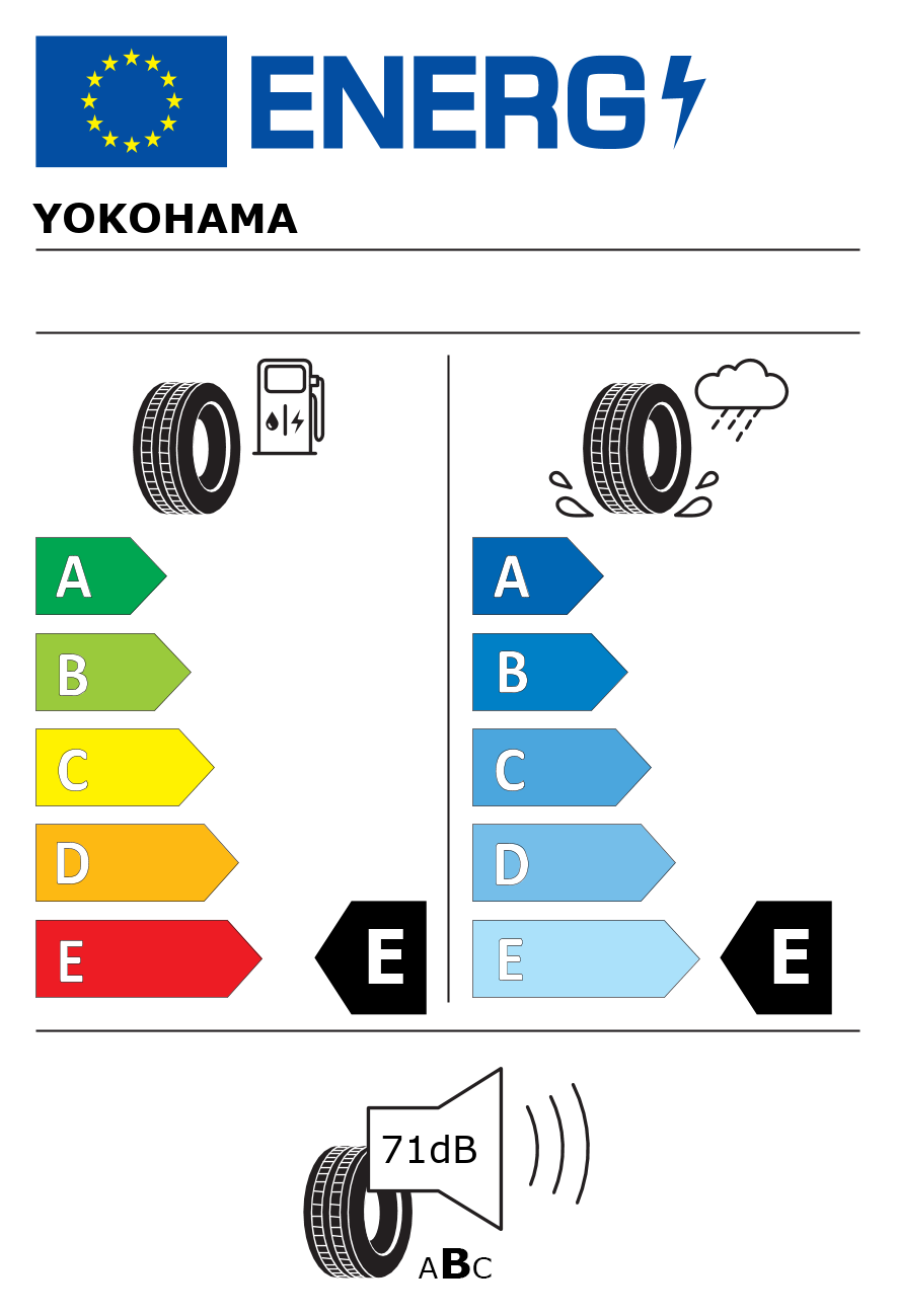 Etichetta energetica per Pneumatico YOKOHAMA 145/80 R12 74Q iceGUARD iG50PLUS M+S